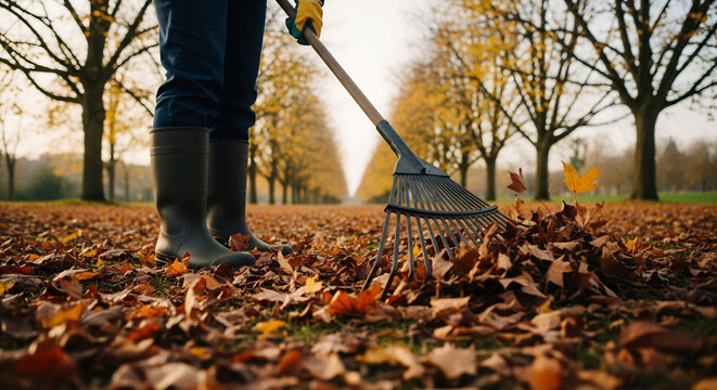 Seasonal yard cleanup and preparation